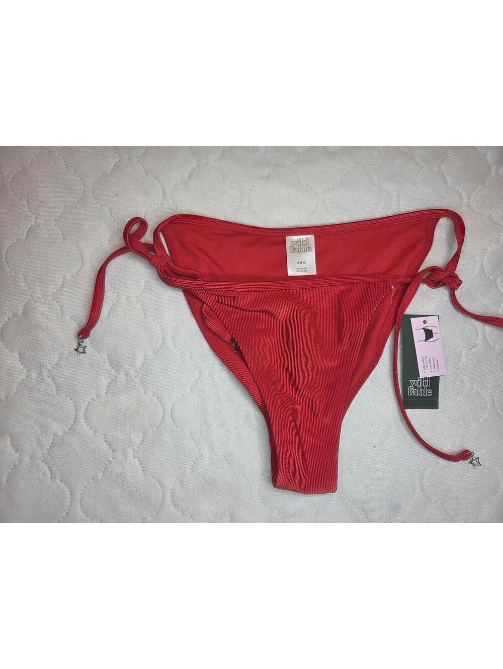 Wild Fable Red Bikini Bottoms Size Small